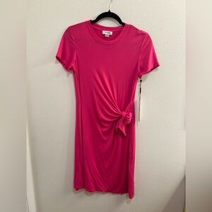 NWT Calvin Klein wrap T-shirt dress size 4 pink